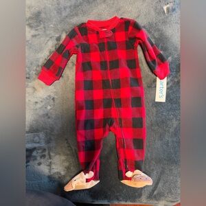 Carter's Buffalo Plaid Footie Pajamas
